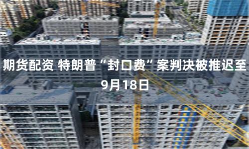 期货配资 特朗普“封口费”案判决被推迟至9月18日